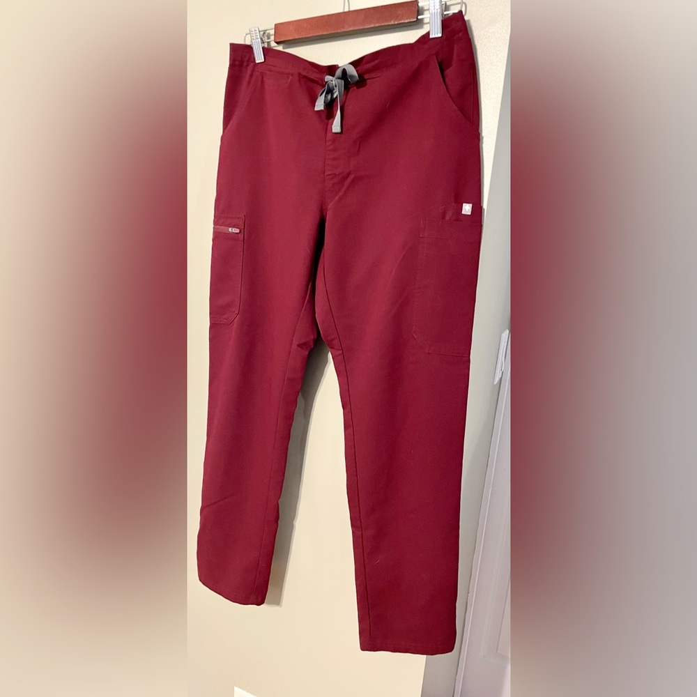 Figs burgundy Yola scrub bottoms